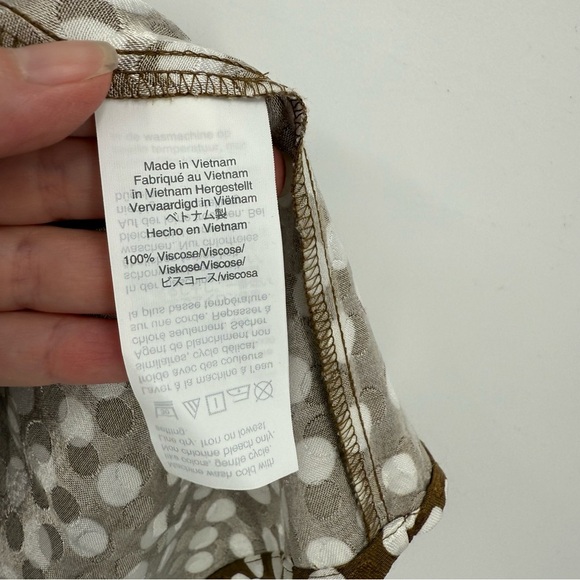 J. Crew Princess Cut Peplum Jacquard Dot Sleeveless Top Romantic Pecan Ivory 6 - Picture 7 of 12